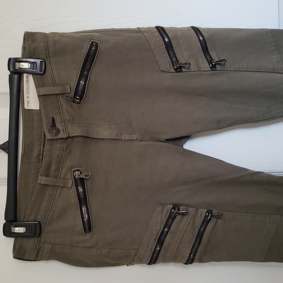 Rag & Bone Zipper Army Green Lariat Jeans Size 28 - Picture 6 of 15